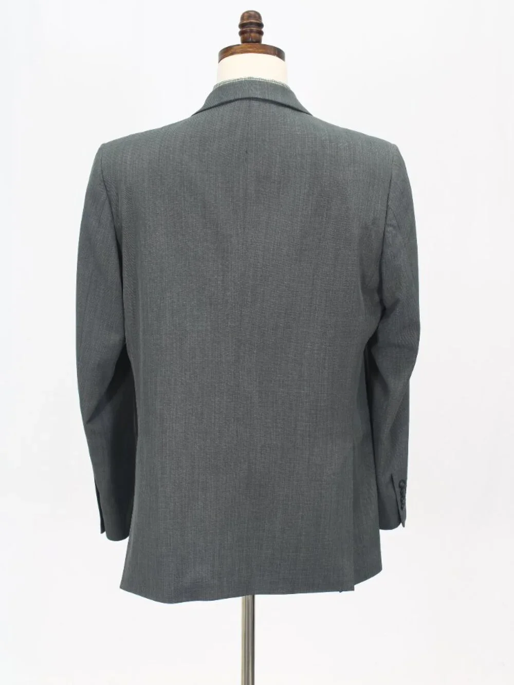 Haggar 44L 36x31 Gray Full Suit 2-Button Solid R964